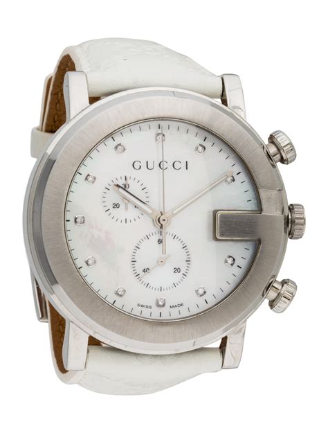 orologio gucci quadrante bianco mod 3400 cinturino pelle prezzo|Orologi Gucci Donna .